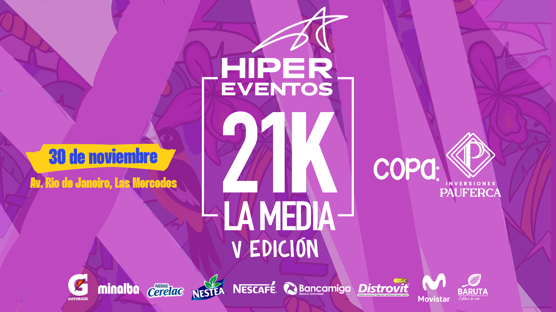 V Edición 21K La Media Hipereventos - Copa Pauferca